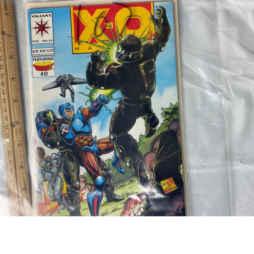 Valiant X O Manowar‎ #0 Comic Book Feb 1993 Featuring X O Manowar